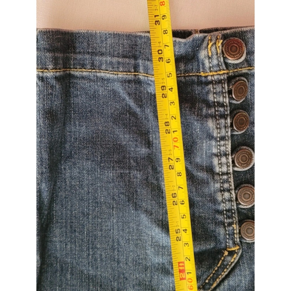 Ann Taylor LOFT Womens Size 12 Cargo Crop Jeans Cropped Denim Y2K Utility Autumn - Picture 11 of 16